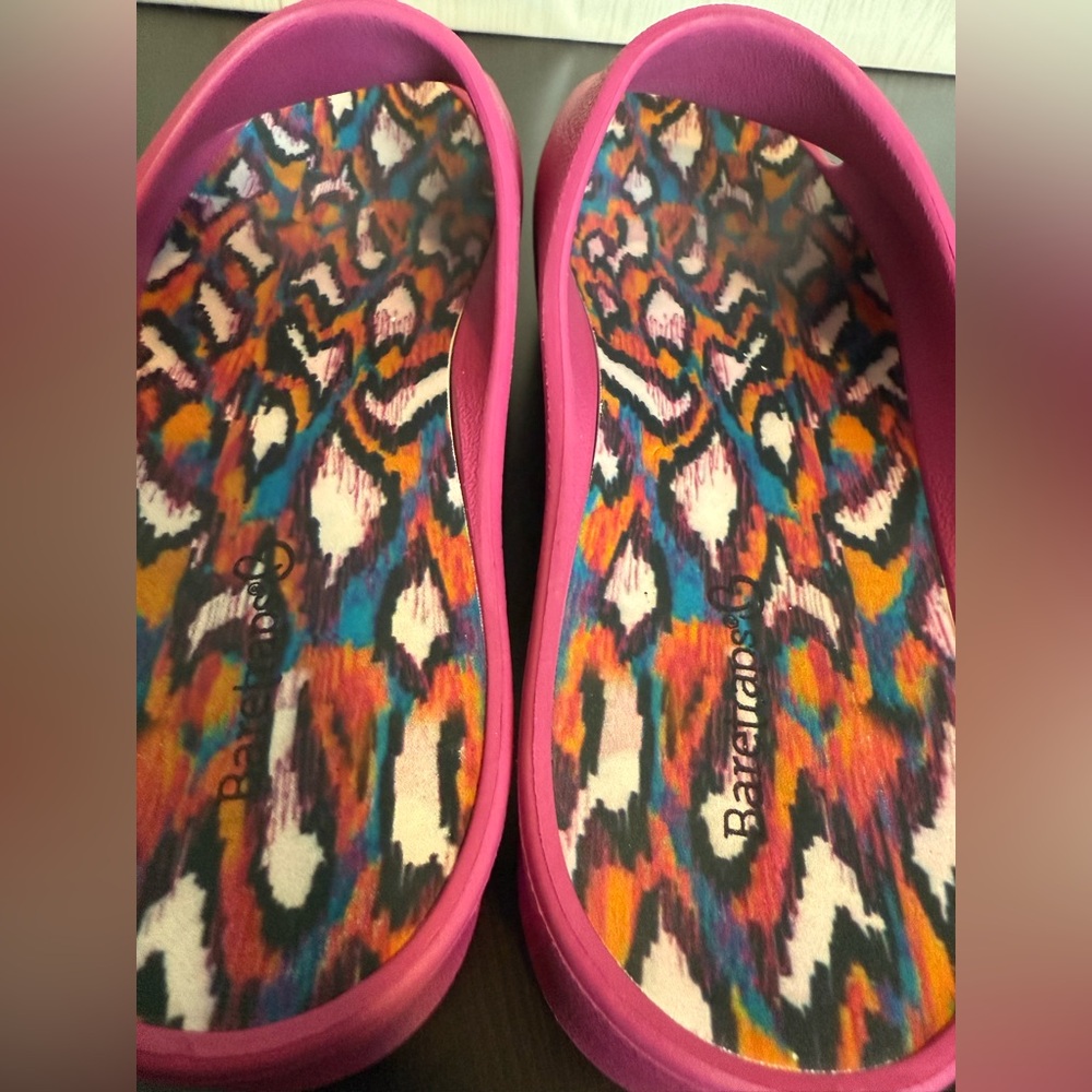 BareTraps Parvati Platform Slide Sandals Women’s 8 Magenta Open Wedge Summer EUC - Picture 6 of 9